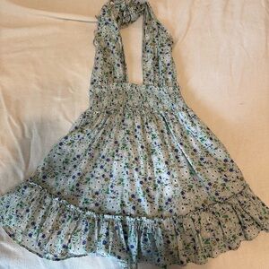 Aerie floral halter dress